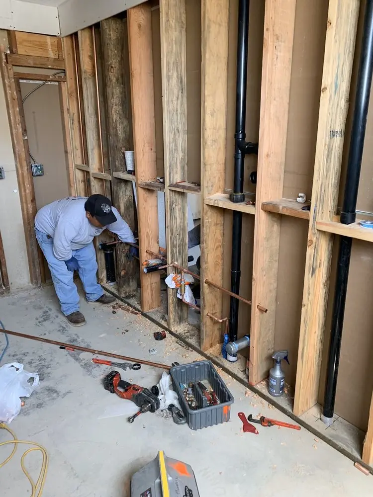 Commercial rough-in plumbing for Gas Line Repair in Skylands
